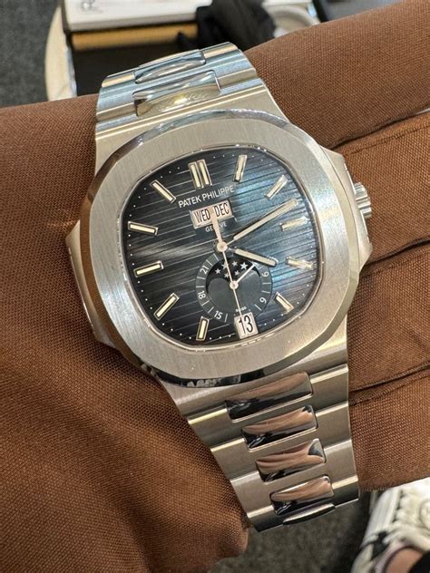 patek philippe nautilus dark blue|cheapest patek philippe nautilus.